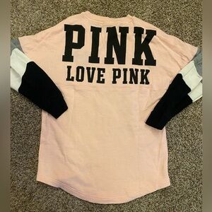 XS VS PINK varsity crewneck